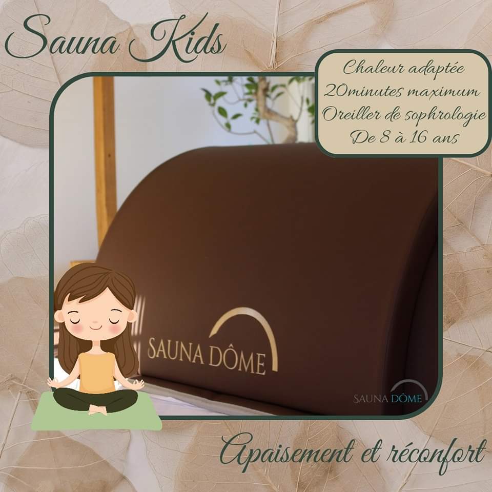 Sauna kids 🧖🏼‍♀️
Offrez une séance de relaxation avec cette expérience de chaleur douce adaptée pour eux 
De 8 à 16 ans image