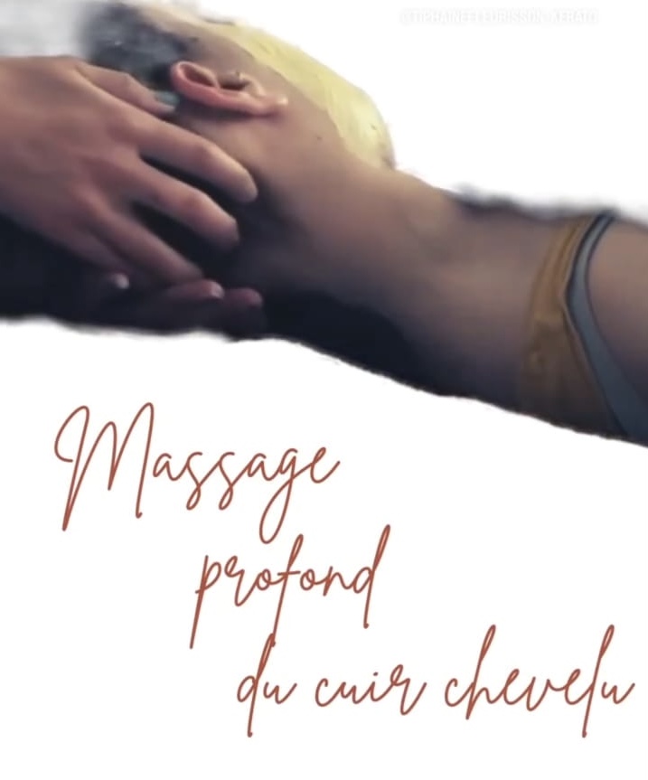 Massage profond du cuir chevelu, de la nuque et des épaules image