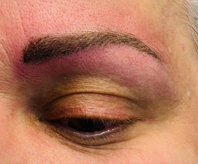 Sourcils poudré ou poils à poils image