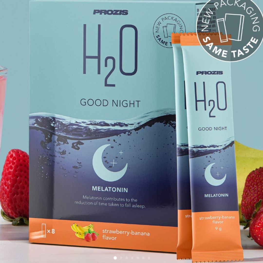 H2O "Good night" 8x9g "fraise-banane" image