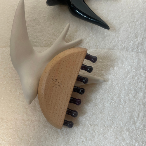 Peigne Améthyste by Líf Beauté - Rituel sacré du cuir chevelu & de l'âme image