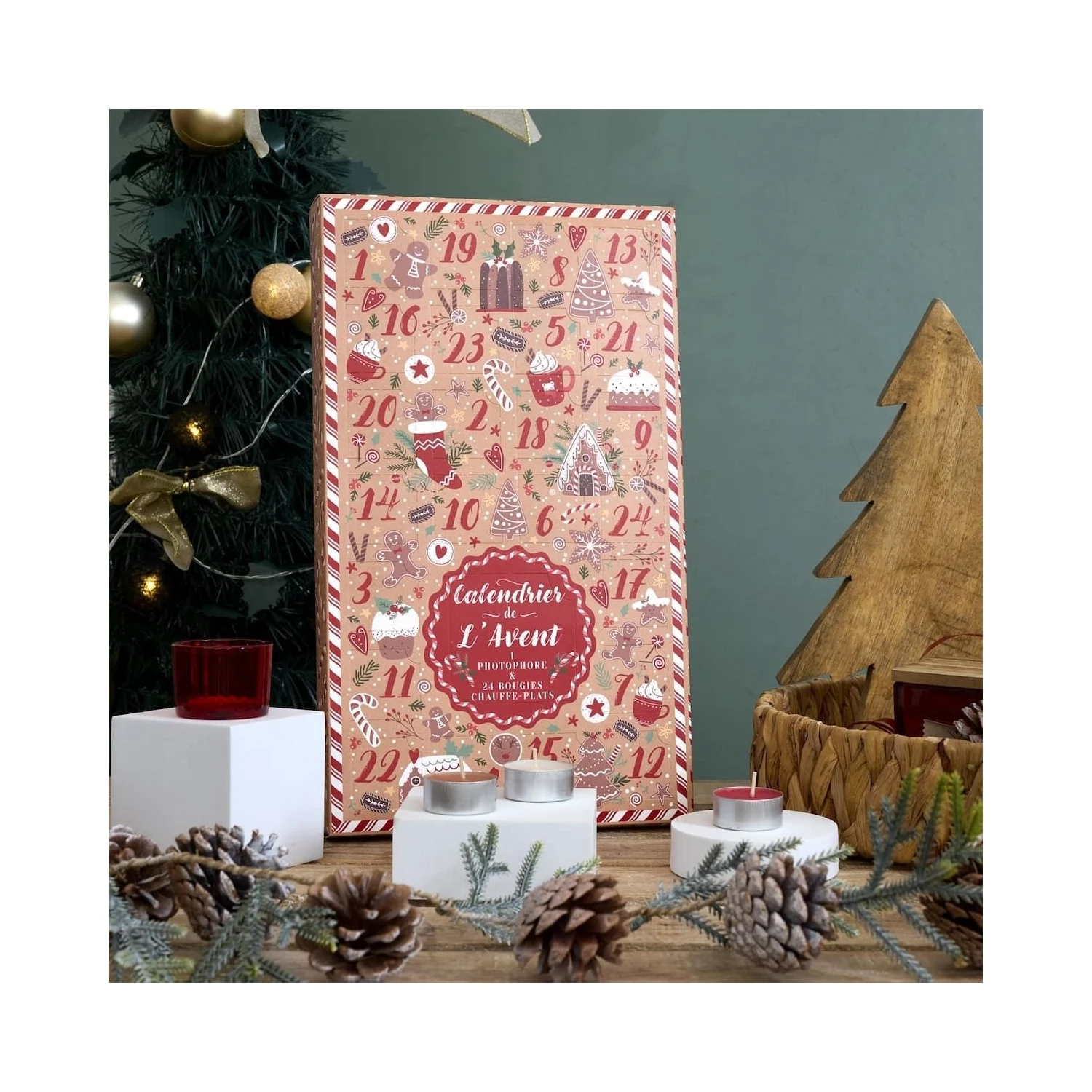 Calendrier de l'avent bougies image