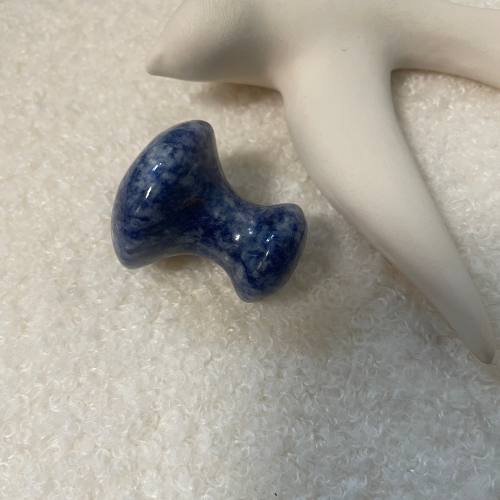 Mushroom Jaspe Bleu Moucheté by Líf Beauté - Calme, Clarté & Alignement image