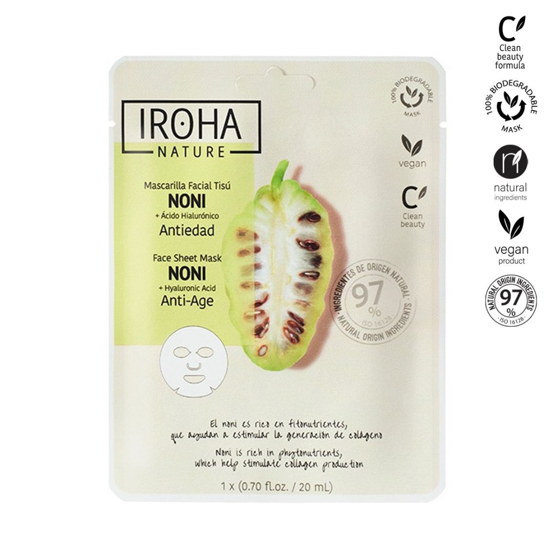 Masque visage anti-âge tissus au Noni image