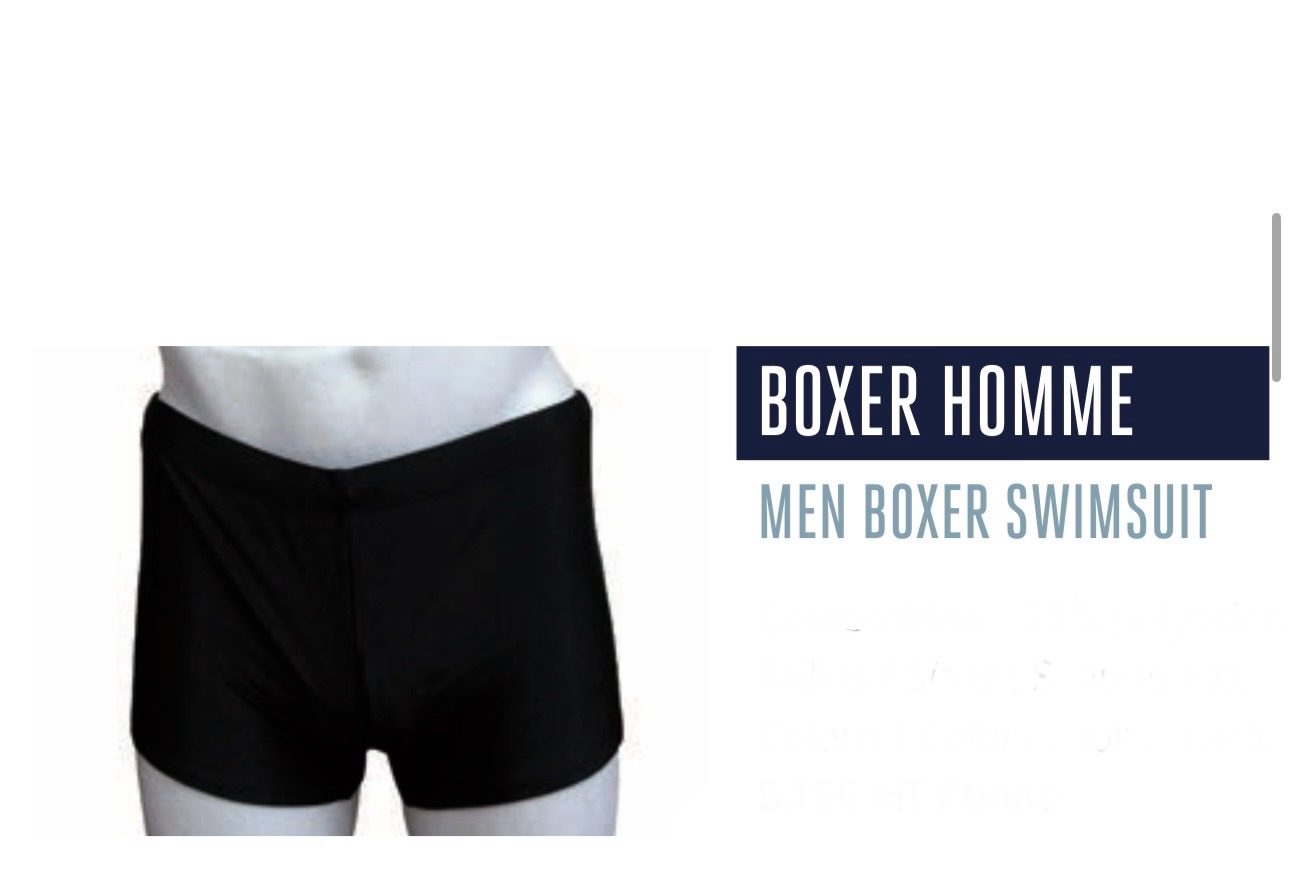 Maillot boxer homme /42 (L) image