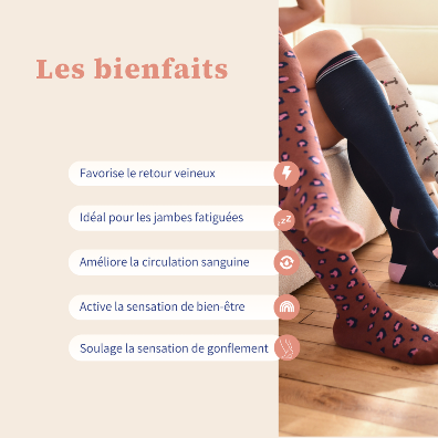 Chaussettes de compression Léo