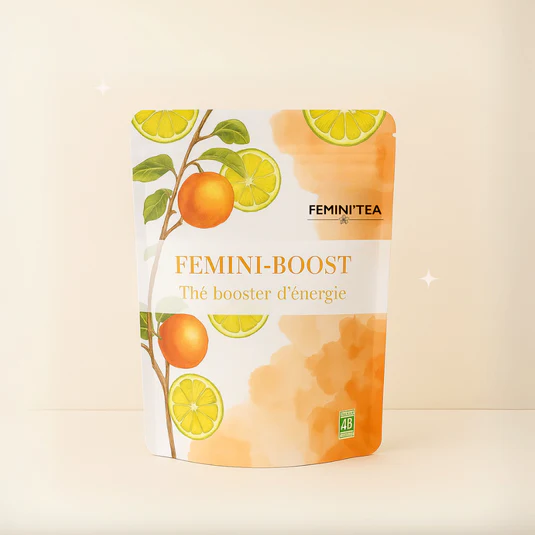 Femini-boost : Thé  Booster d'énergie citron-abricot image