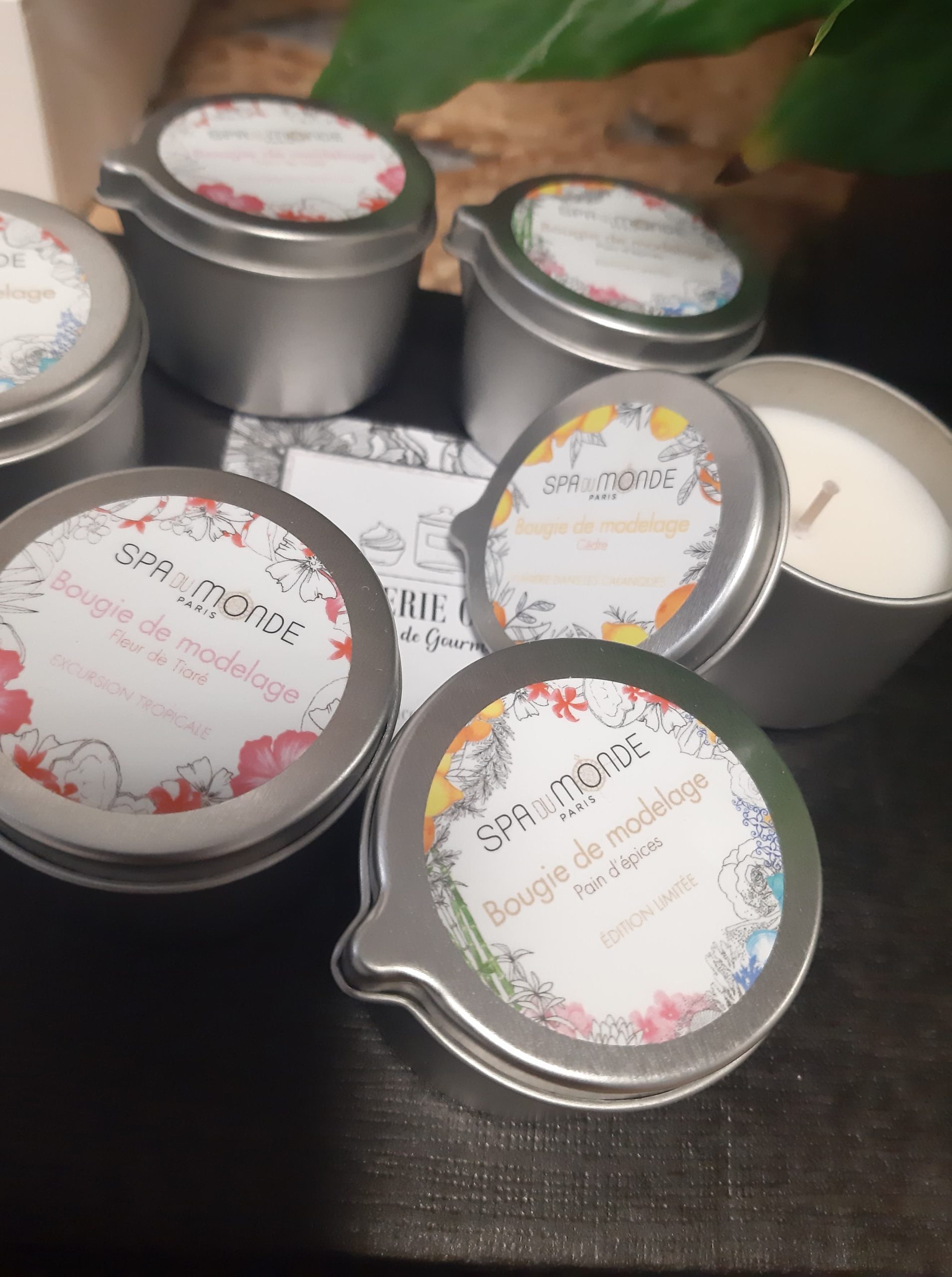 Bougie de Modelage individuelle Fleur de Tiaré 35 g image