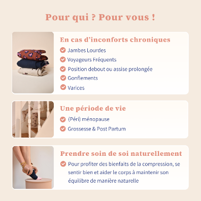 Chaussettes de compression Léo