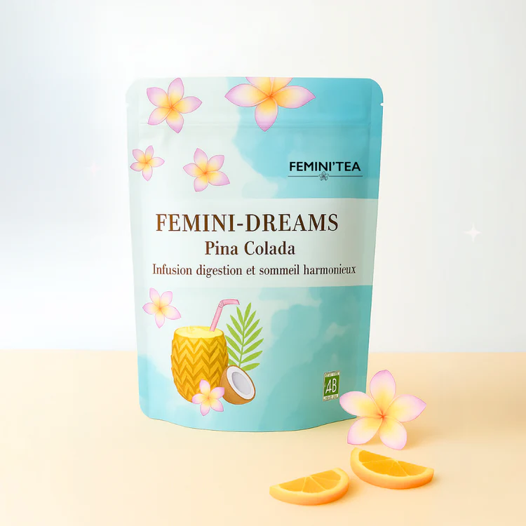 Femini-Cherry : Infusion diurétique queue de cerise - Citron Menthe image