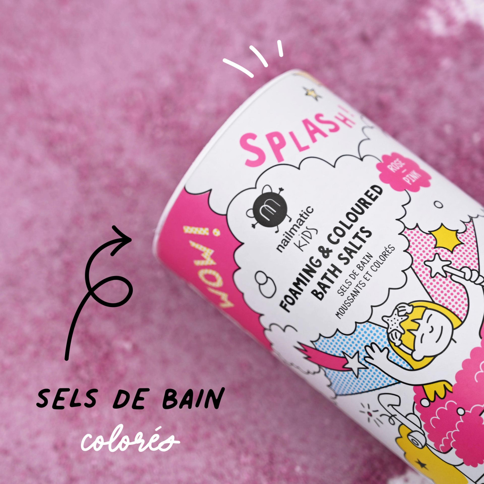 Sels de bain rose image