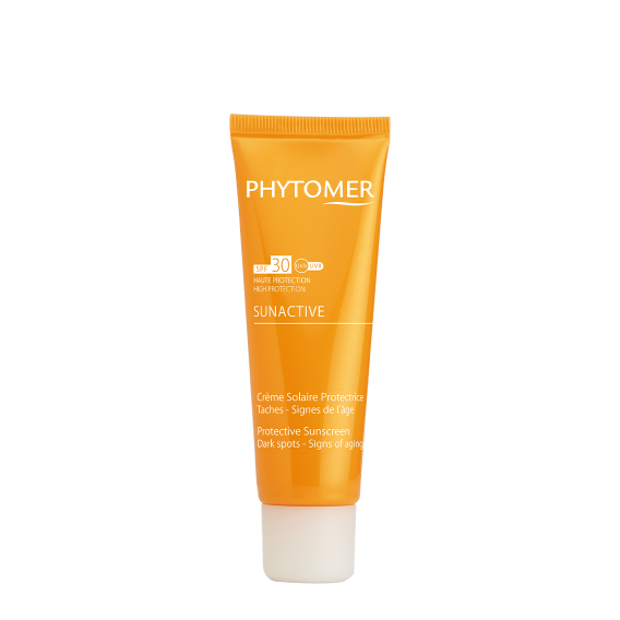SUNACTIVE CRÈME SOLAIRE SPF 30 - PROTECTRICE TACHES – SIGNES DE L’ÂGE image